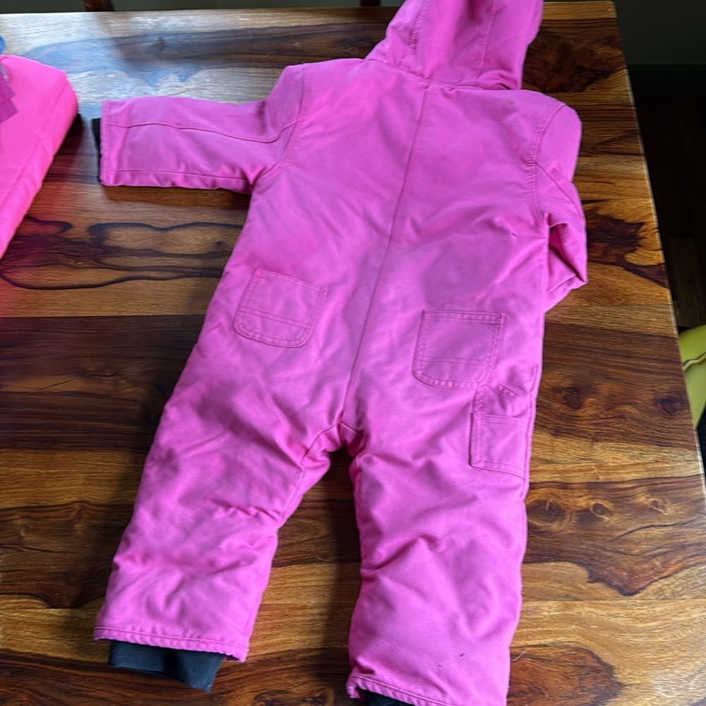Carhartt Kids Pink One Piece Snowsuit - Picture 7 of 9